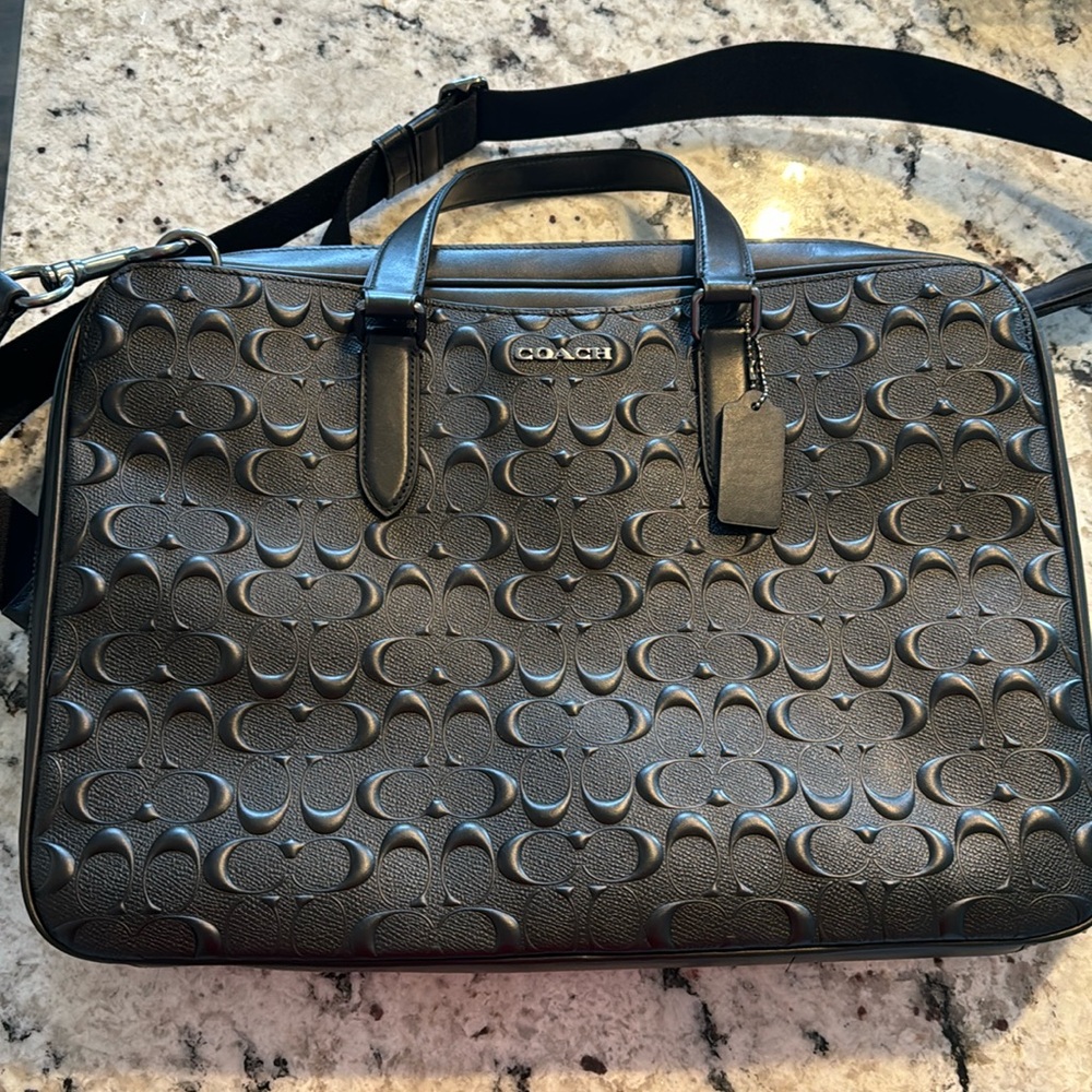 Coach Black Laptop Bag